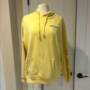 Full Tint Yellow Graphic Hoodie